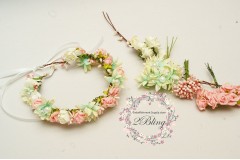 DIY flower crown (using flowers with wire)